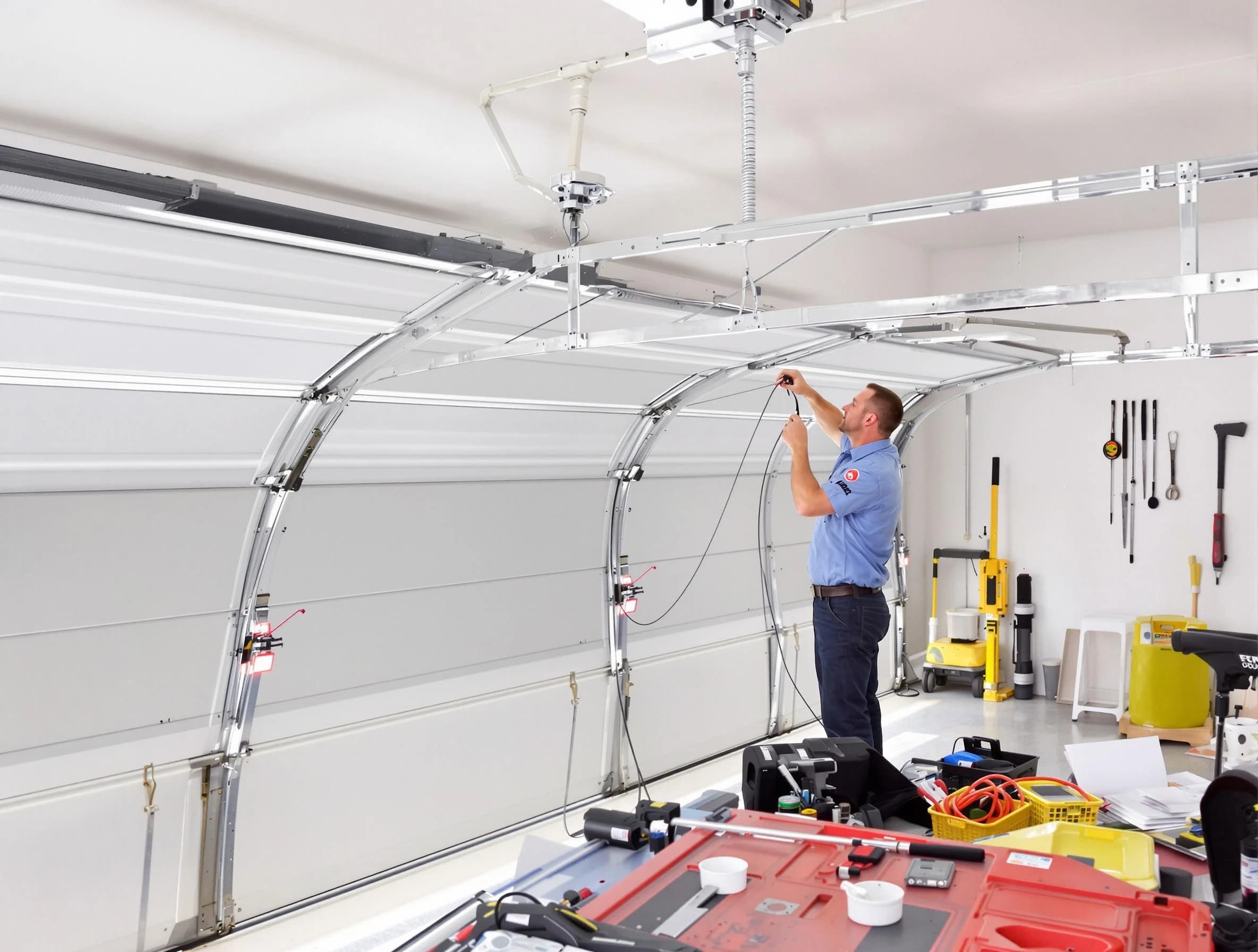 Garage door cable repair service by Irvington Garage Door Repair in Irvington