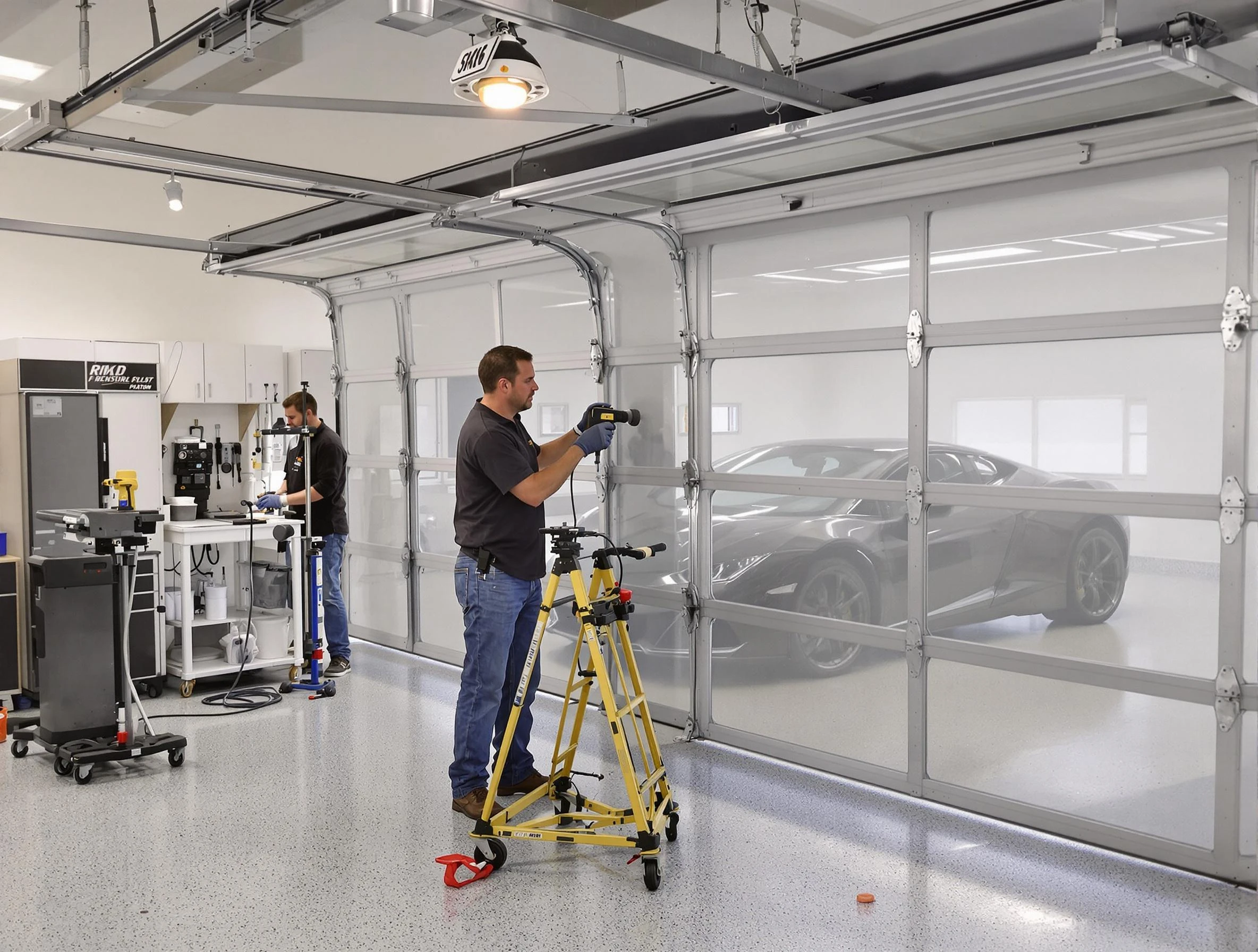 Garage Door Dents Repair in Irvington