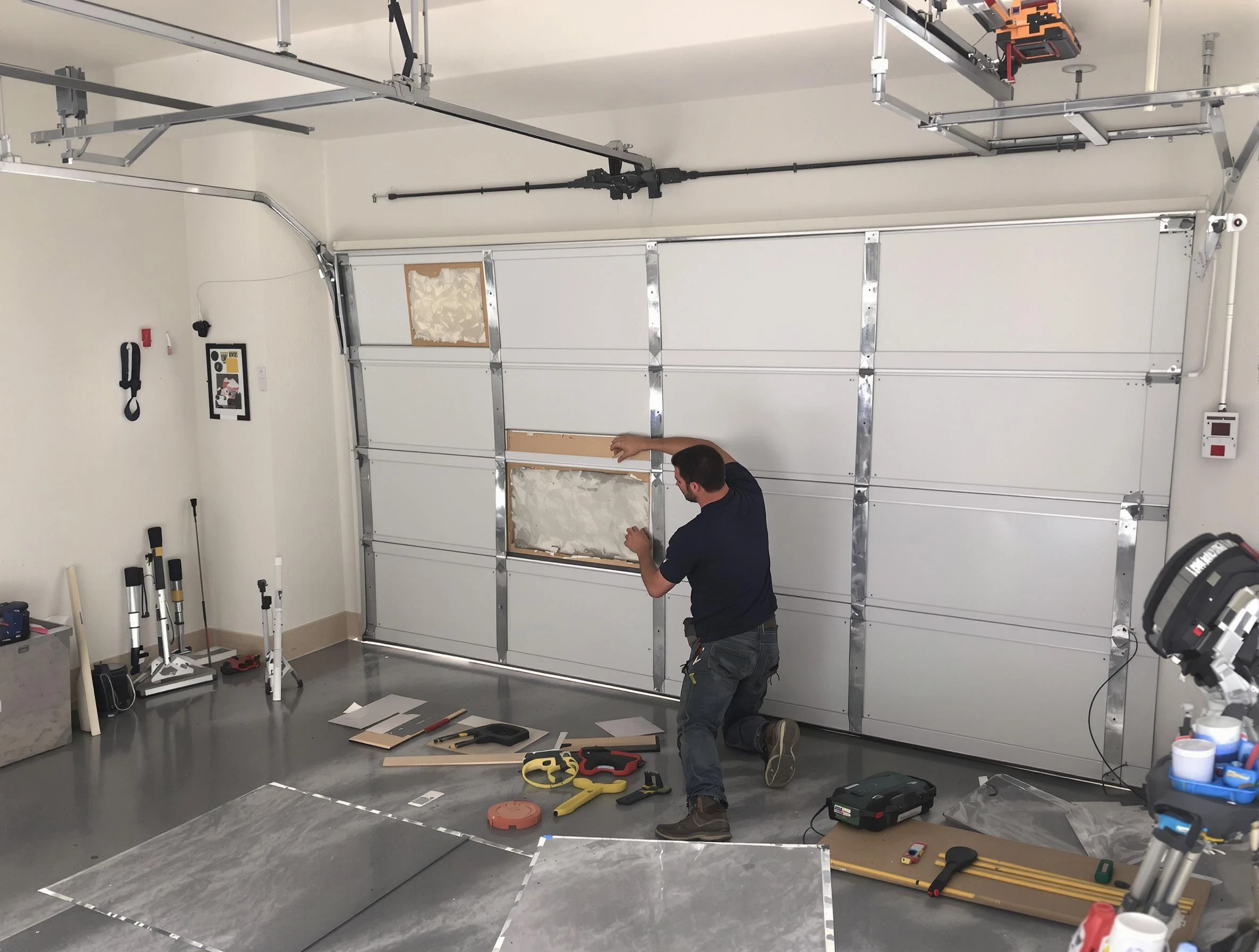 Garage Door Panel Repair in Irvington