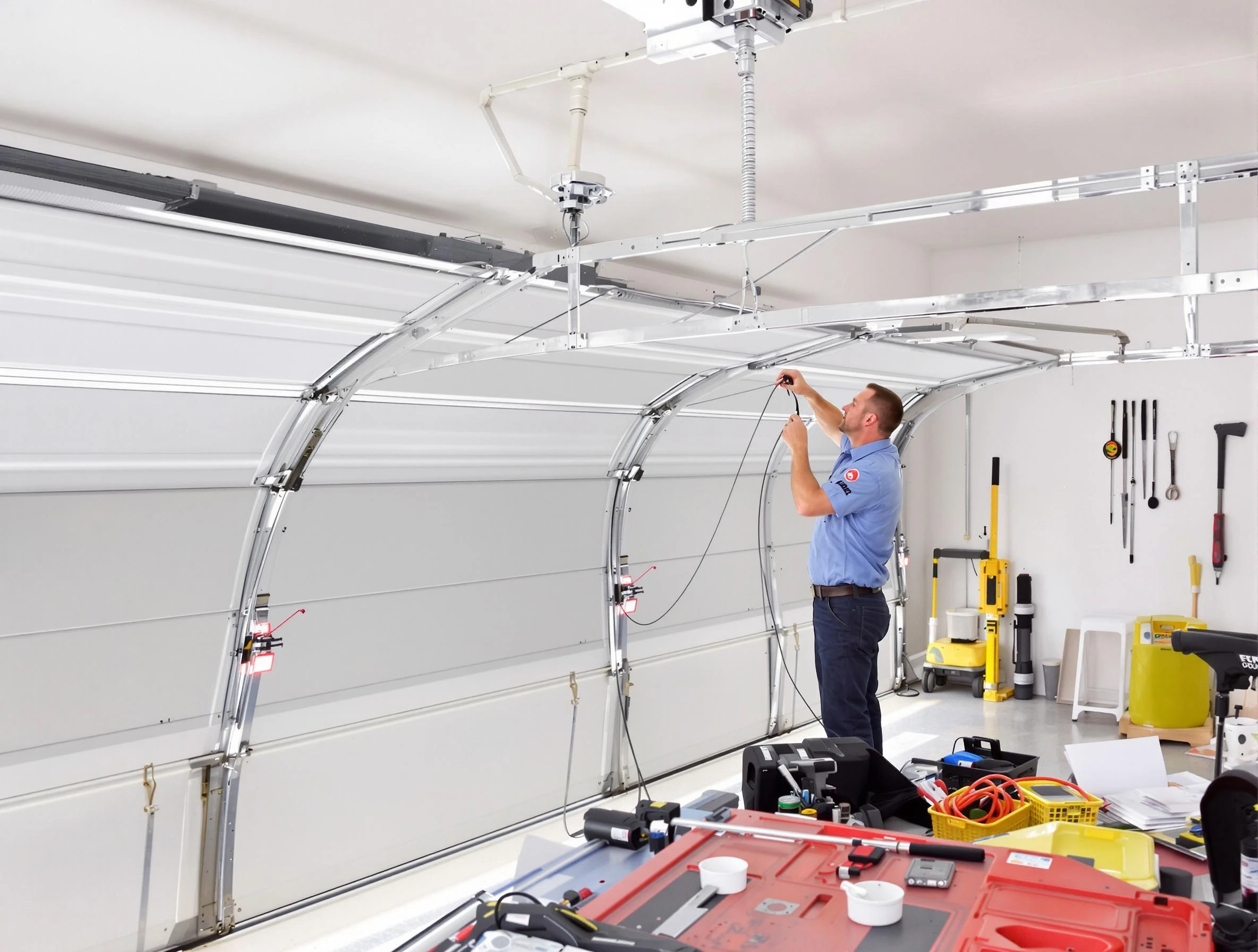 Garage door cable repair service by Irvington Garage Door Repair in Irvington