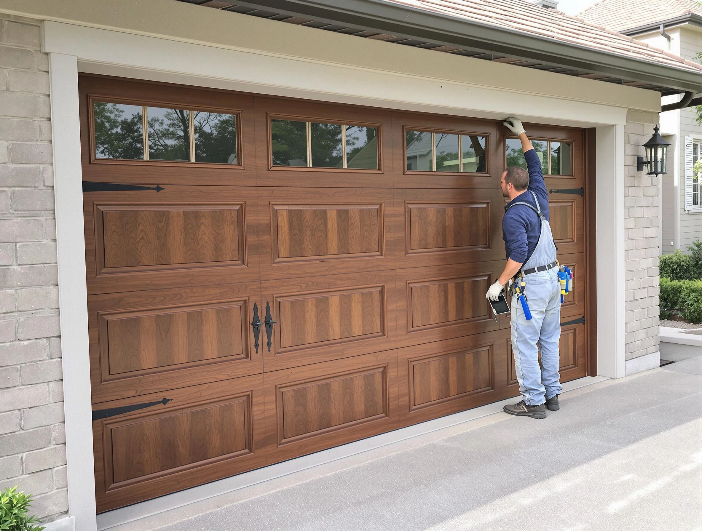 Custom garage door showcase by Irvington Garage Door Repair in Irvington