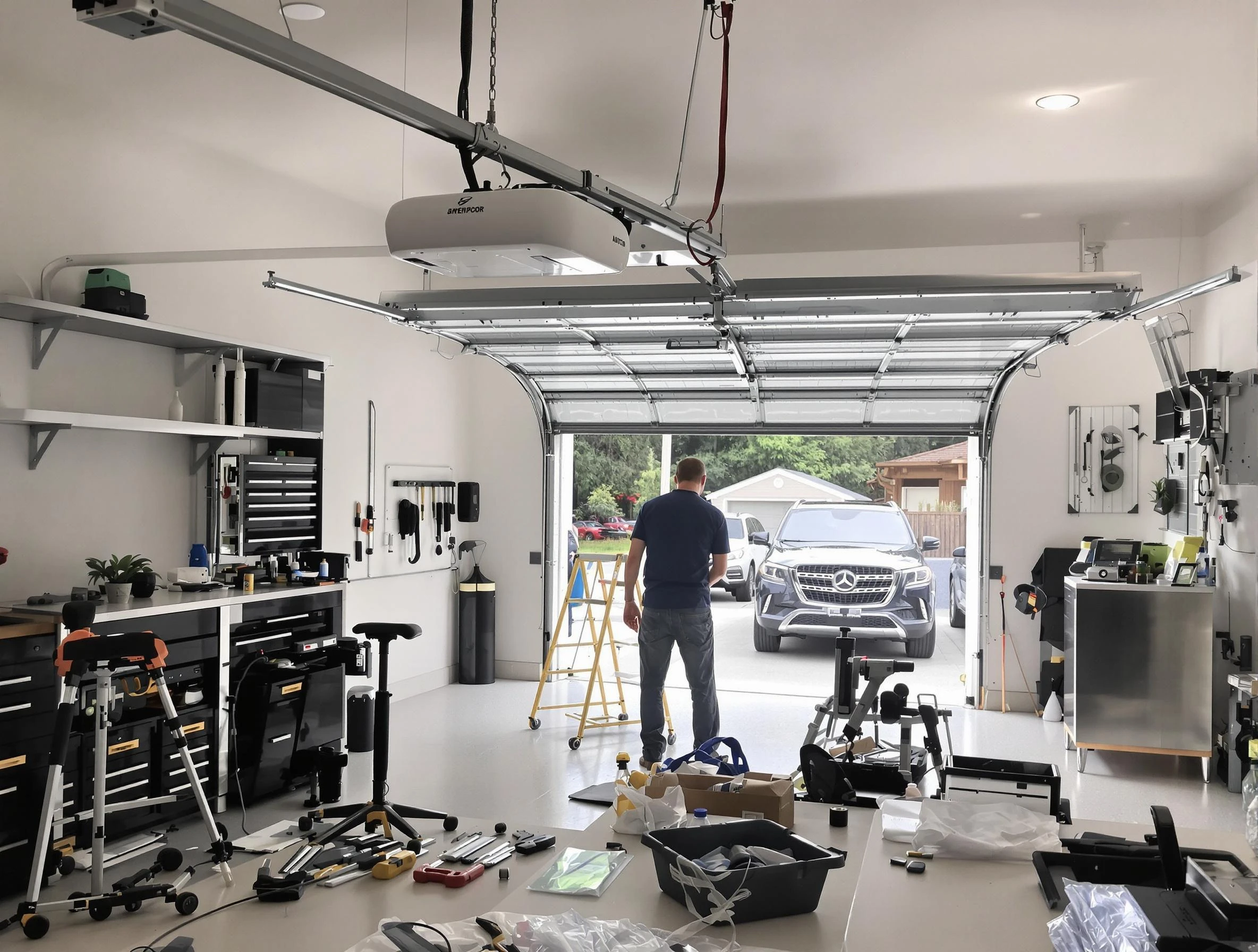 Garage door opener installation by Irvington Garage Door Repair in Irvington