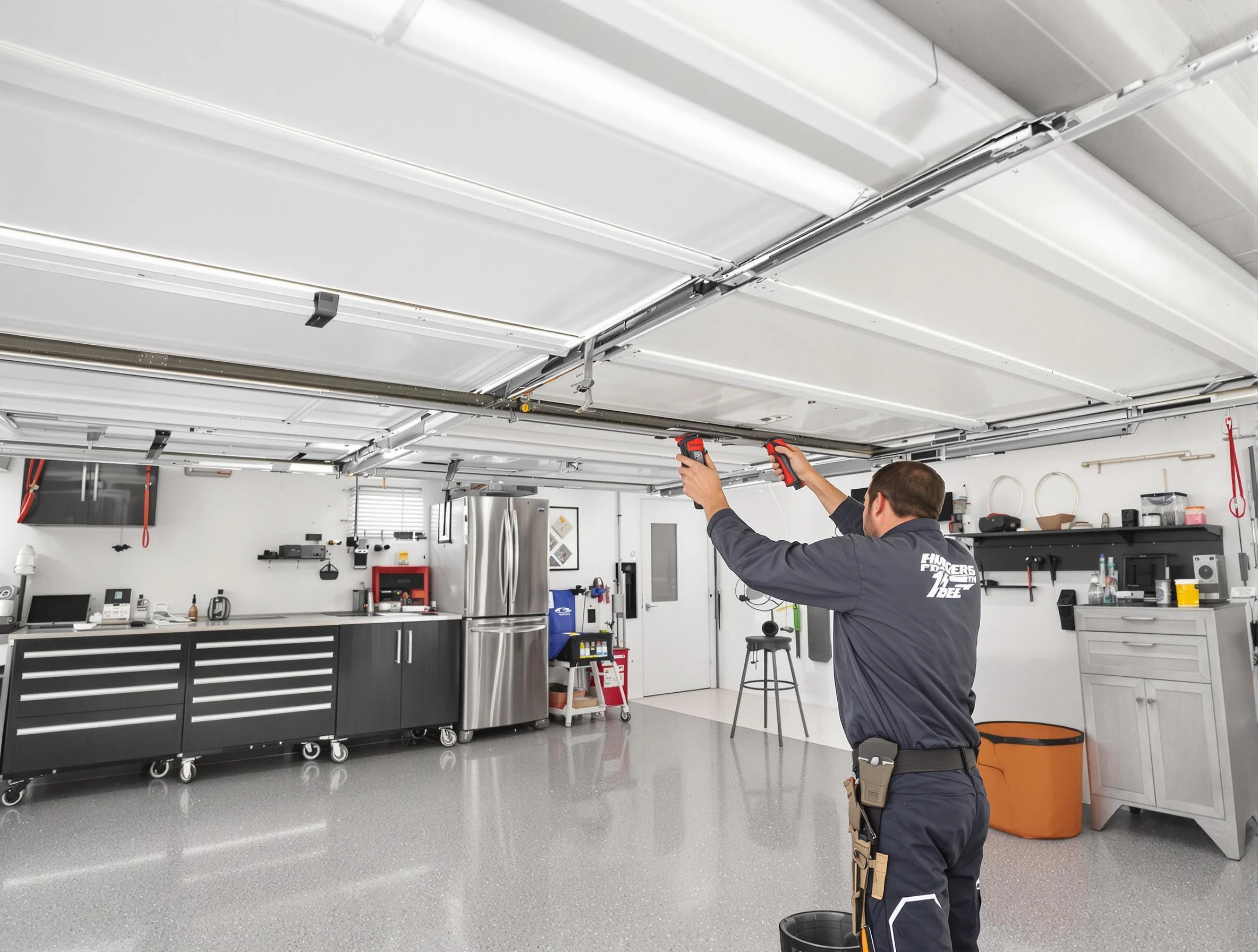Overhead garage door repair service by Irvington Garage Door Repair in Irvington